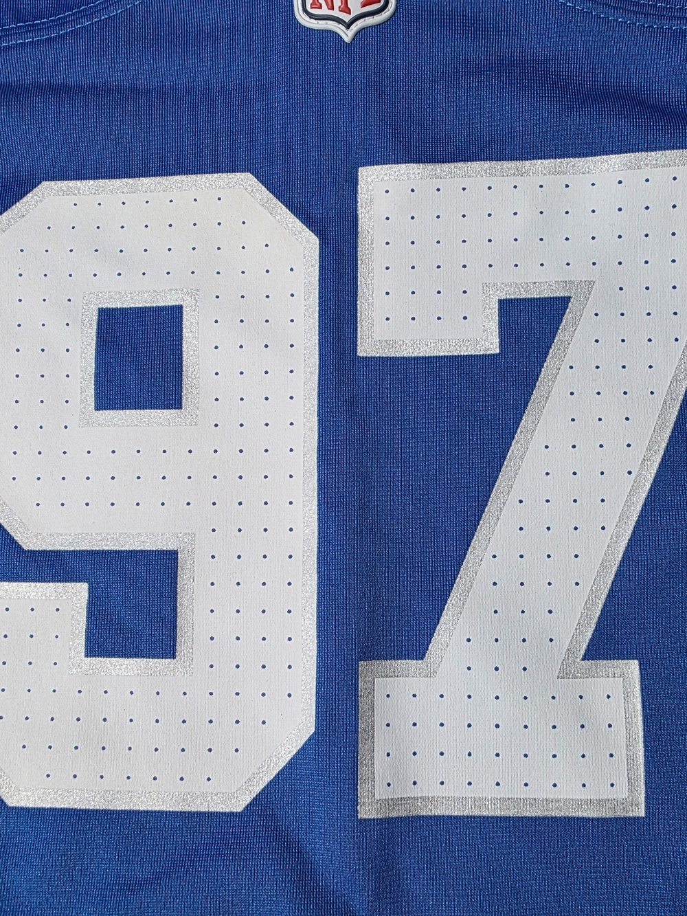 Nike NFL Engineered Aidan Hutchinson Detroit Lions Blue Sz M Jersey. EUC - Picture 3 of 9